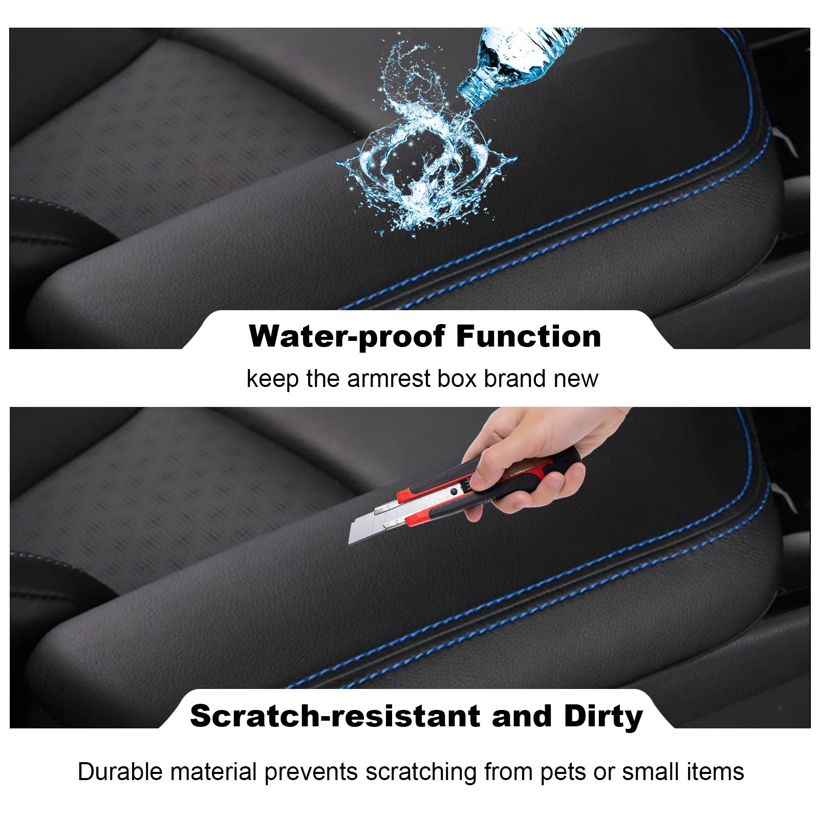 YEE PIN Housse D'accoudoir Central De Voiture Pour Console Centrale