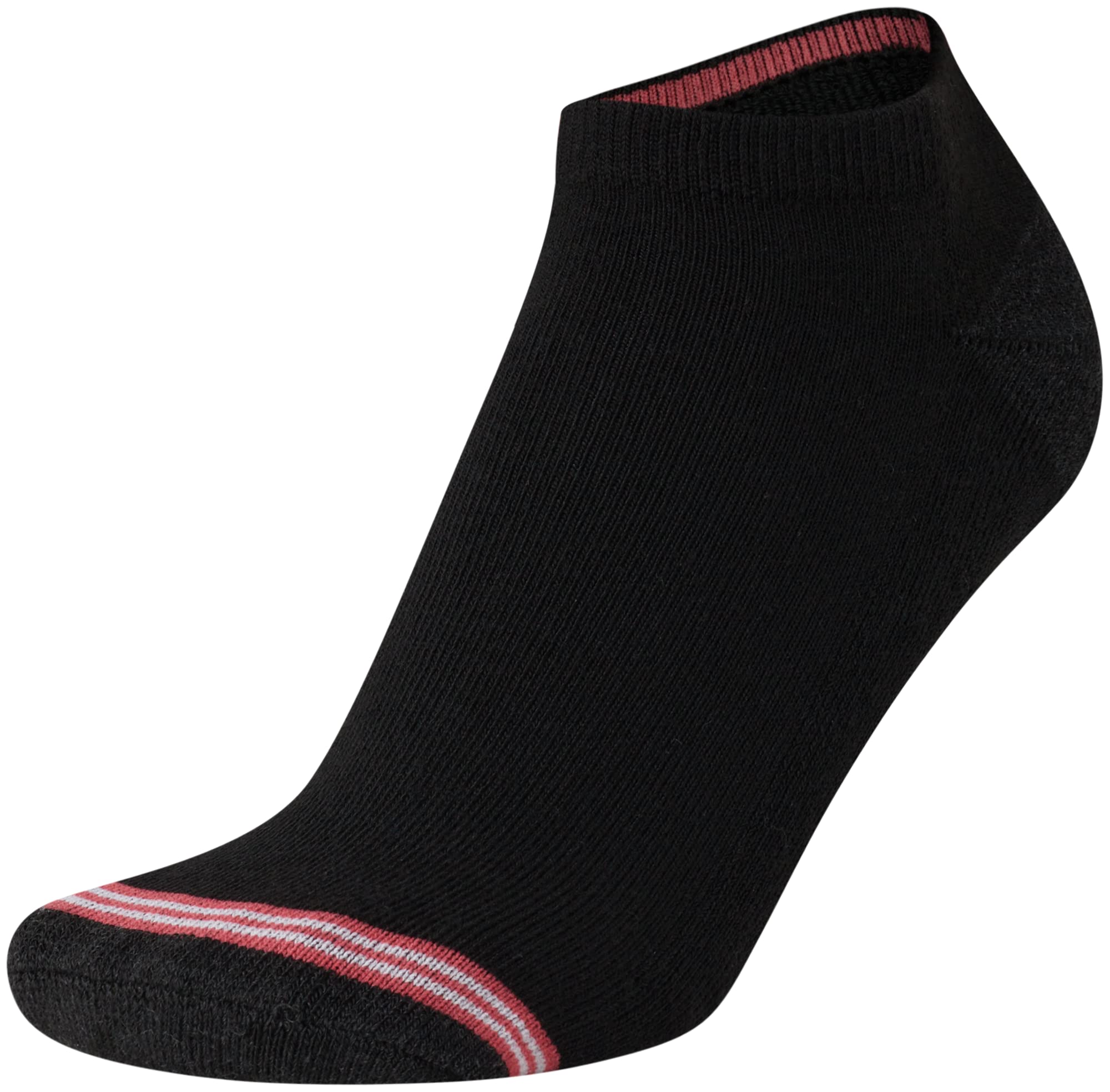 Nautica Damskie skarpetki o niskim kroju Moisture Control Athletic z amortyzowanym komfortem (12 sztuk) (Solid Black, rozmiar buta 4-10)