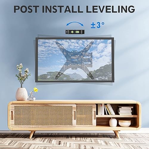 Miniatura 4 de MOUNTUP Soporte de pared para TV de movimiento completo inclinable para la mayoría de televisores curvos planos de 26 a 55 pulgadas con brazos
