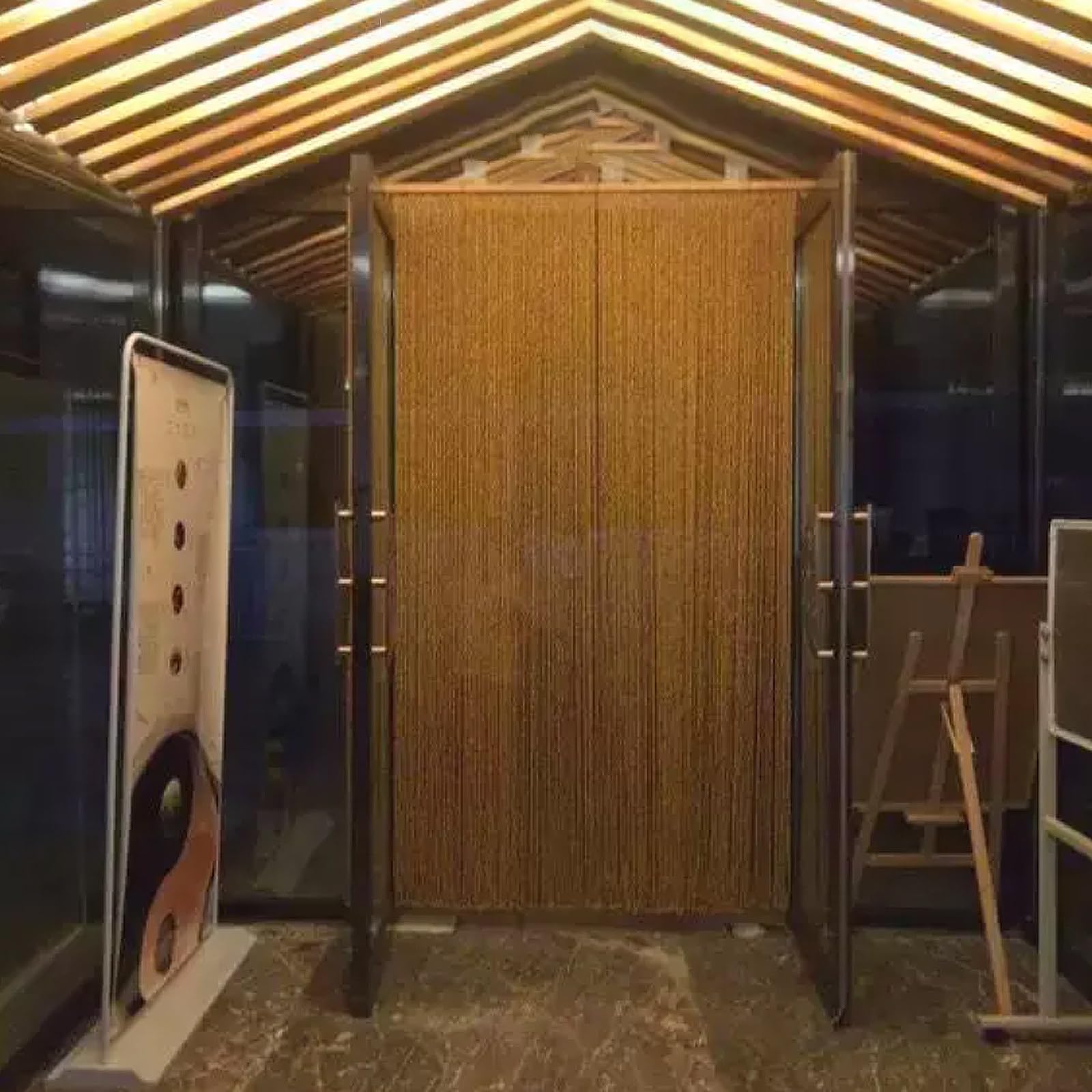 Rideau Rideaux de Perles en Bois Naturel pour Porte 80/90/100/120cm | Séparation de Pièce Bambou Bohème Fait à la main pour Extérieur Intérieur Fenêtre(brun,110x200cm)