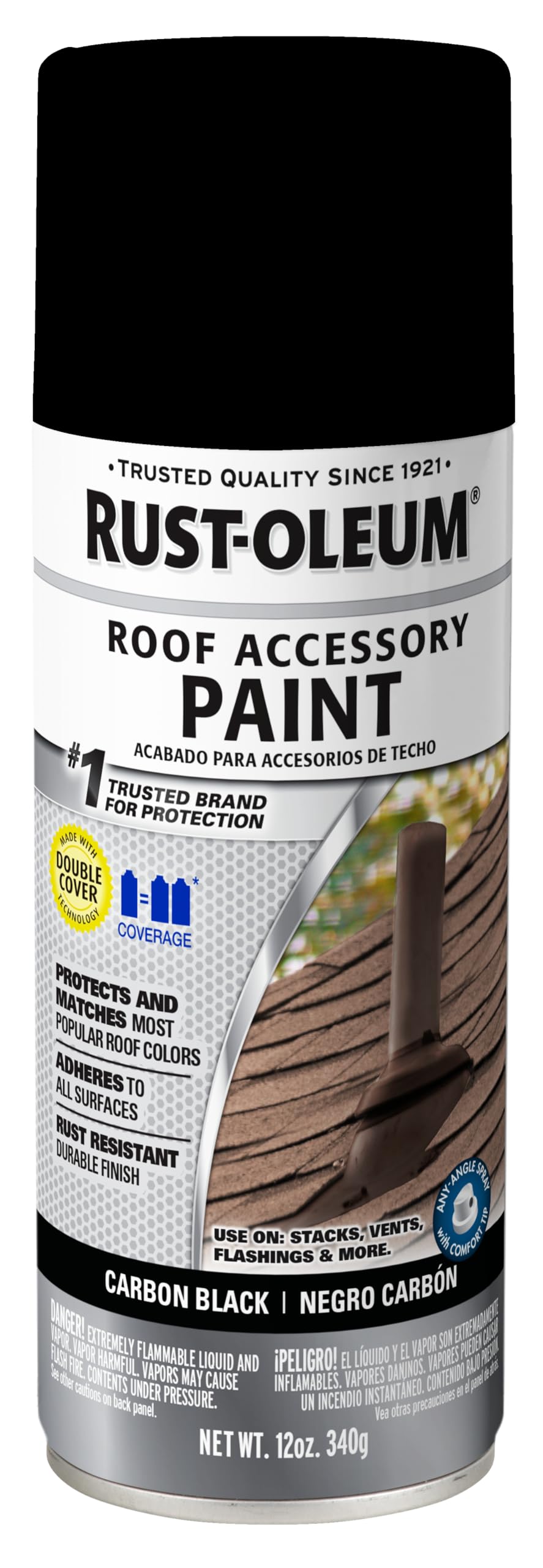 Rust-Oleum Carbon Black / 1 Count (Pack of 1) / 1 Spray Paint