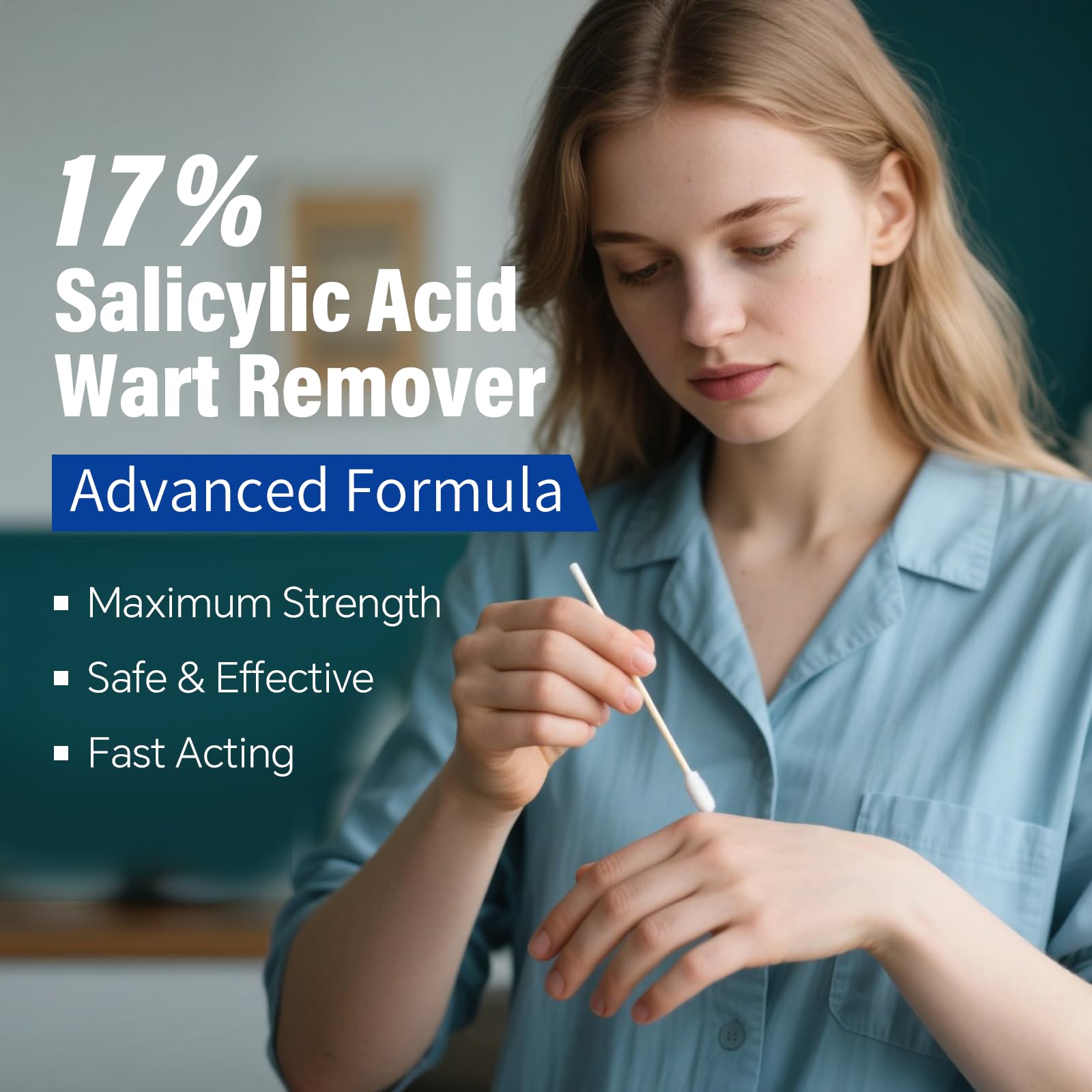 Extra Strength Wart Remover Liquid with 17% Salicylic Acid, Fast Acting Treatment for Plantar & Common Warts, Corn Remover for Feet and Toes, 15ml - 2