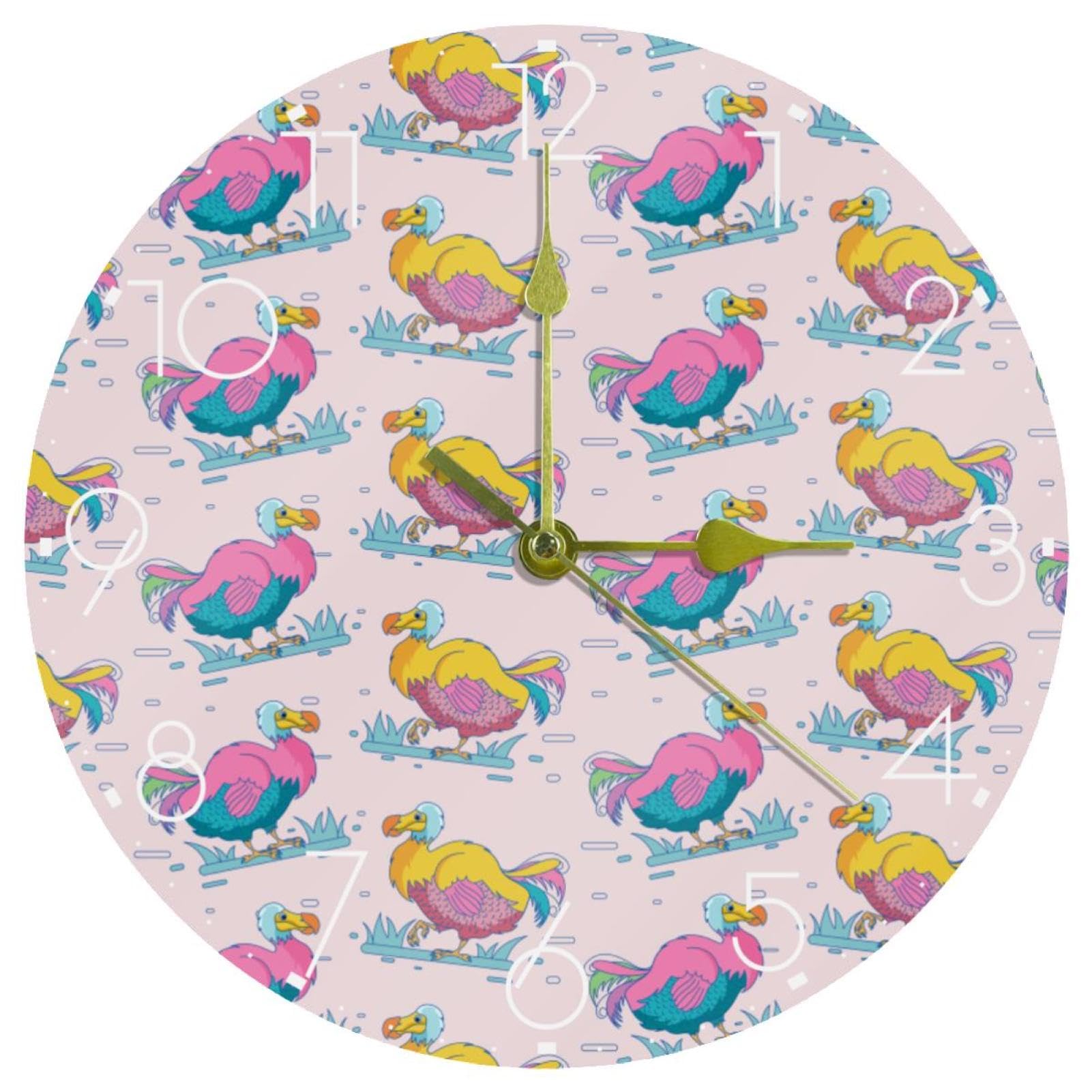 Horloge murale decorative Dodo Biids pour sublimer le salon ou la cuisine
