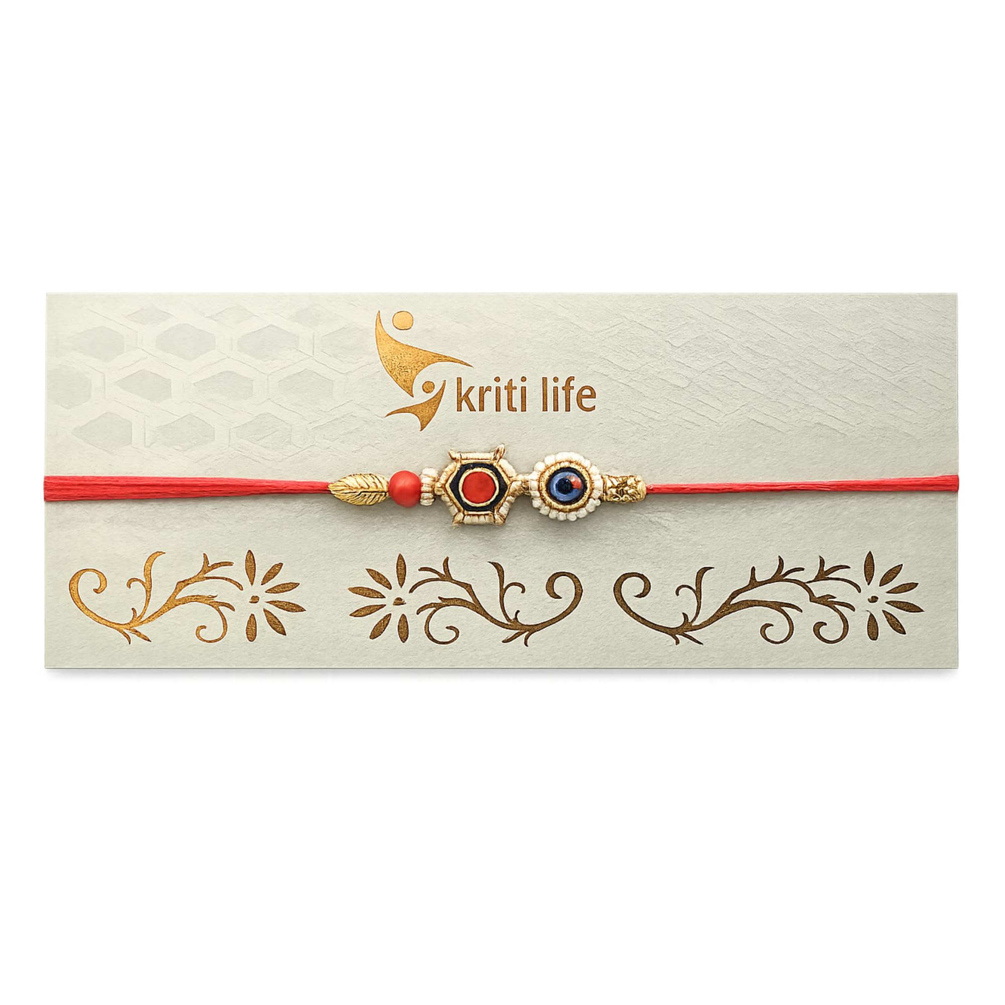 Evil Eye Rakhi for Brother | Handmade Adjustable Raksha Bandhan Rakhi with Nazar Protection Charm | Premium Designer Rakhi Gift for Bhai-image-24