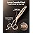ULG Professional V-Tooth Hair Thinning Scissors Luxury 18K Rose Gold Coated 6.5 Barber Scissors 440C Japanese Stainless Steel Hand-Honed Convex Blades Offset Handles Tension Adjustable, Right-Handed