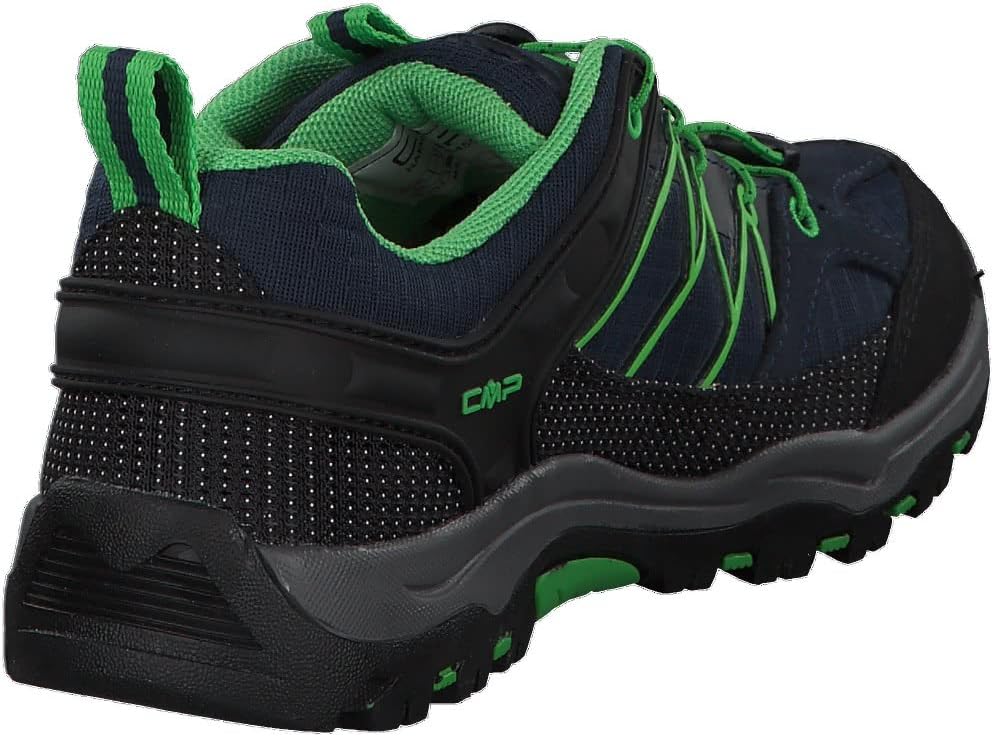 CMP Girls' Rigel Low Shoes Wp Trekking & Hiking Shoes, Blue Green B Blue Gecko, 12 Little Kid