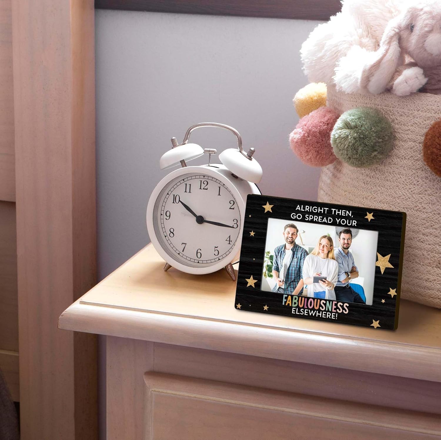 Retirement Coworkers 4x6 Picture Frame, Retirement Gifts for Women Men Colleague Coworker, Retired Photo Frame, Alright Then Go Spread Your Fabulousness Picture Photo Frames for Desk Decor - Image 2