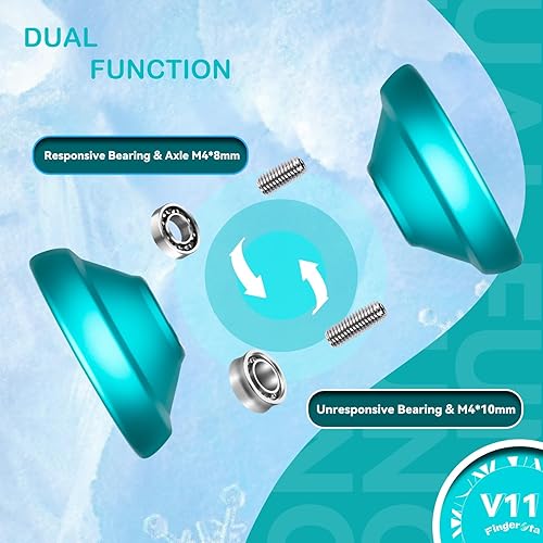 Miniatura 3 de MAGICYOYO Yoyo Yos receptivos y que no responden para niños principiantes e intermedios avanzados PRP de doble propósito con kit de rodamientos + 12