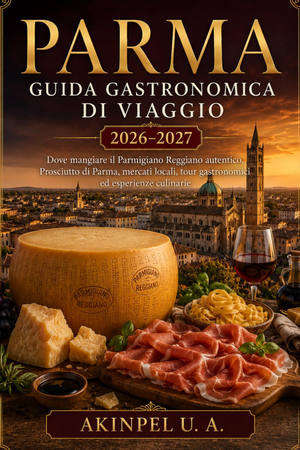 PARMA GUIDA GASTRONOMICA DI VIAGGIO 2026-2027: Dove mangiare il Parmigiano Reggiano autentico, Prosciutto di Parma, mercati locali, tour gastronomici ed esperienze culinarie