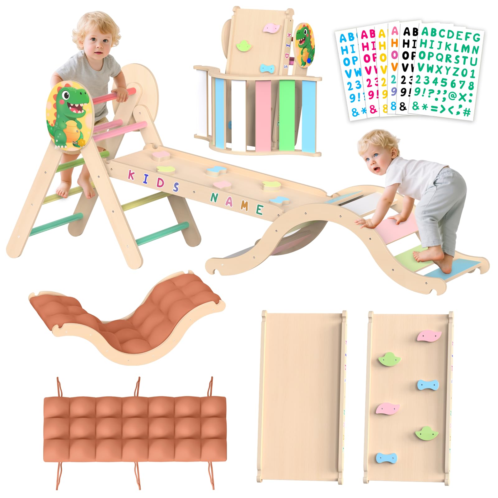 Amazon | 3D恐竜 ピクラー トライアングル セット 3点セット 木製 室内