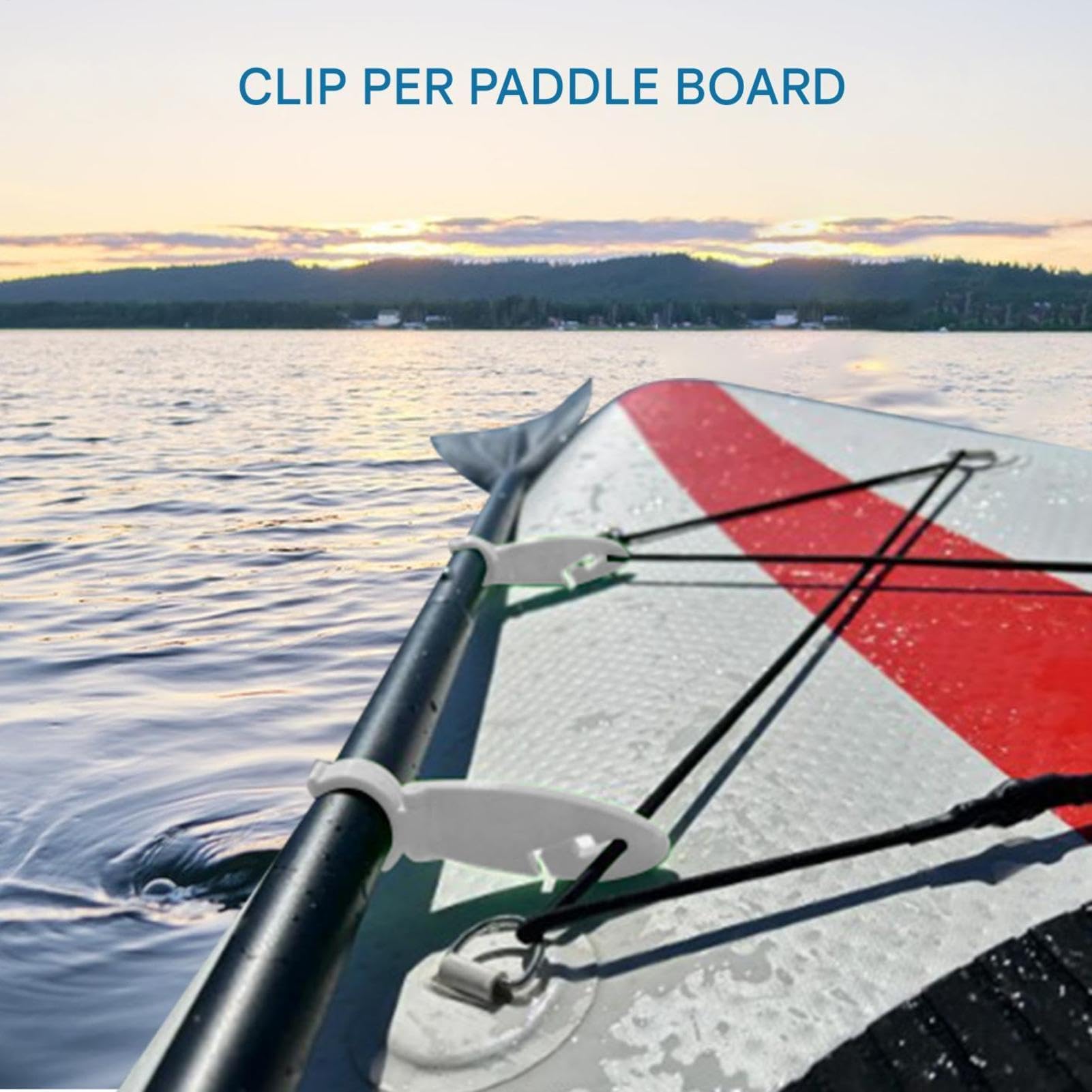 Generico 2 Pezzi Clip per Kayak per Paddle Board per Clip per Morsetto per Pinna espandibili per Paddle Board
