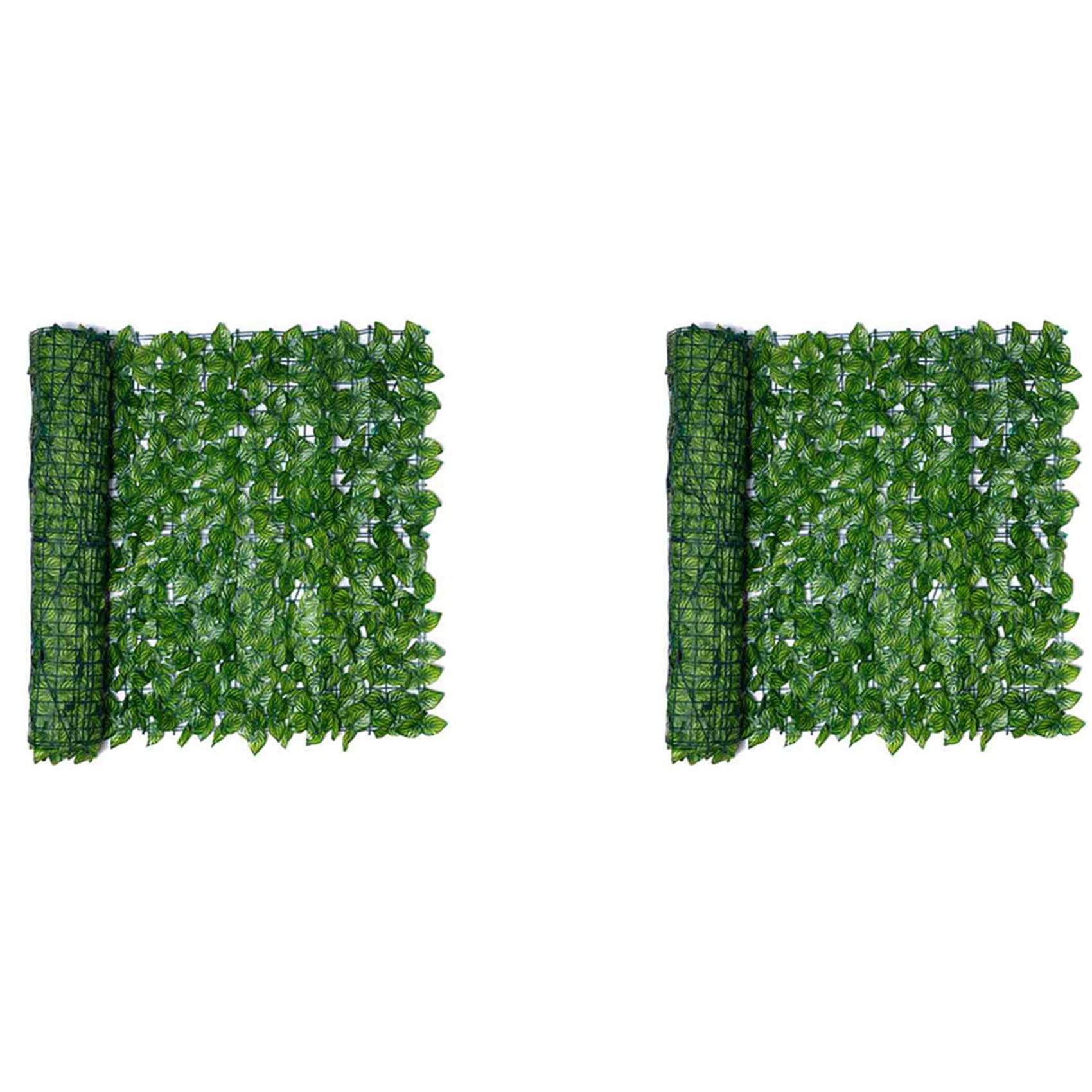 Faux lierre feuille confidentialité écran clôture jardin rouleau 0.5x3m