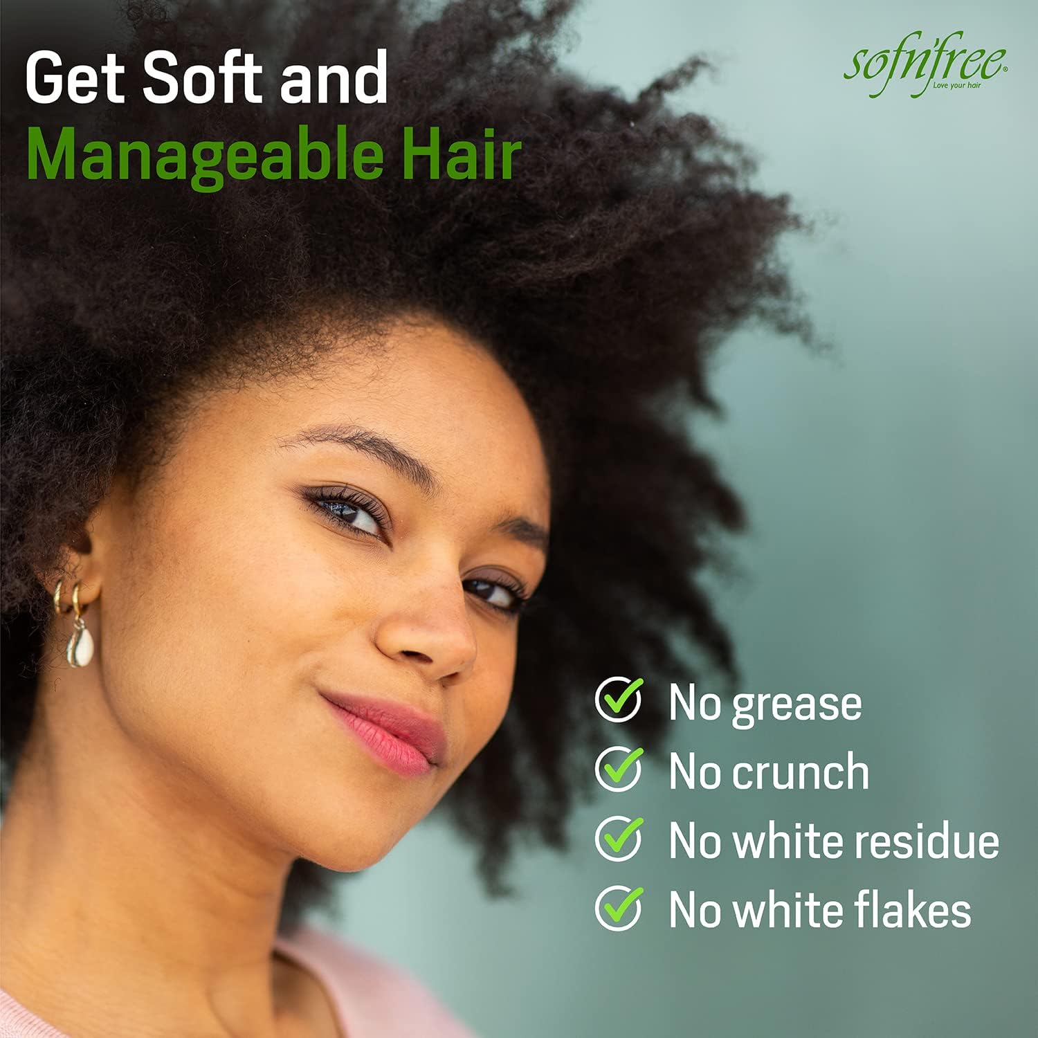 Sofn’Free Moisturizer & Curl Activator Lotion - Curl Defining Formula for Multicultural Curls, Soft Waves, Shine, Frizz Control for Natural Textures - 25.36 fl oz / 750 ml - Pack of 1
