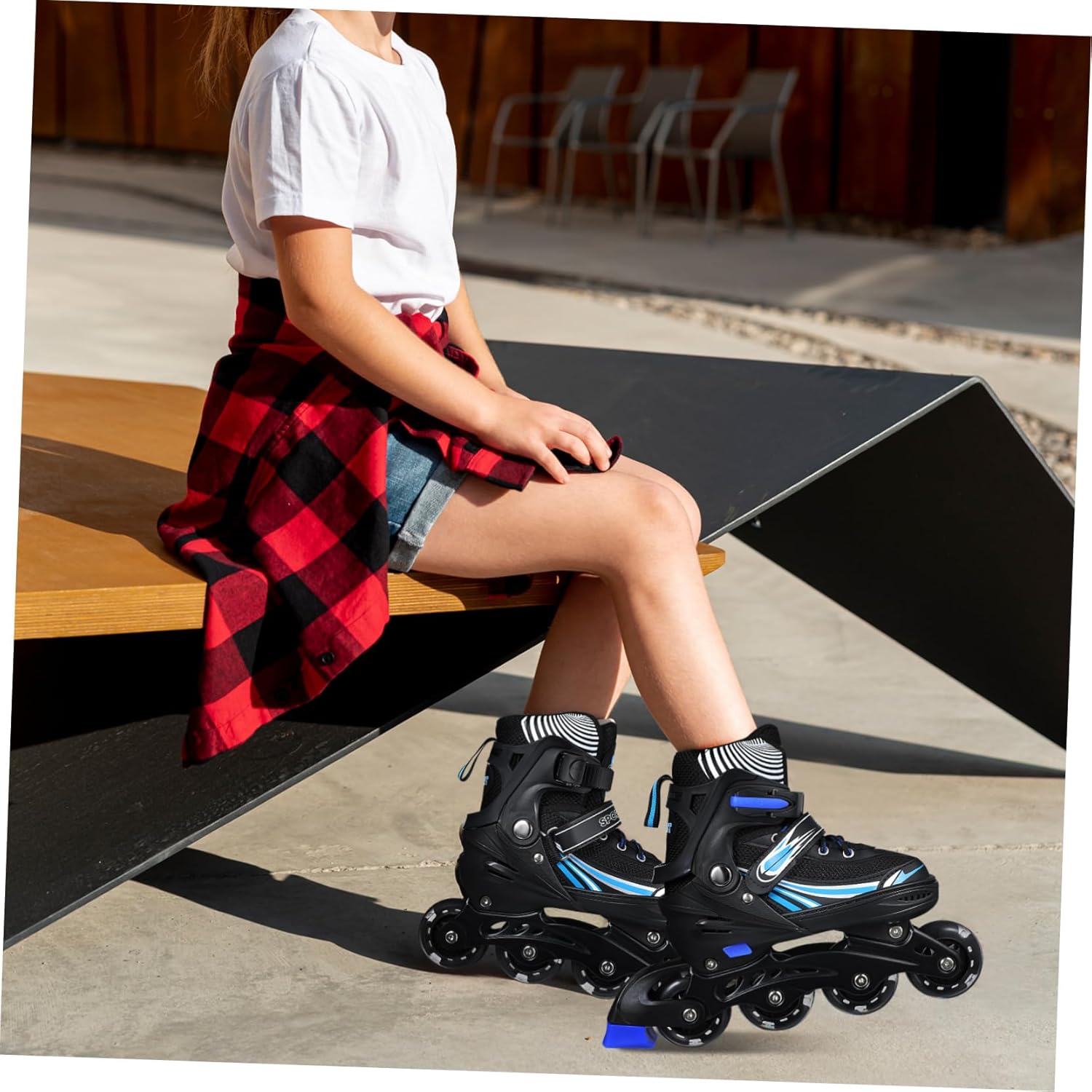 BESPORTBLE 1 Pair Inline Skates for Adults Inline Skates for Men and Women Comfortable and Stylish Storage Bag Suitable for Beginners