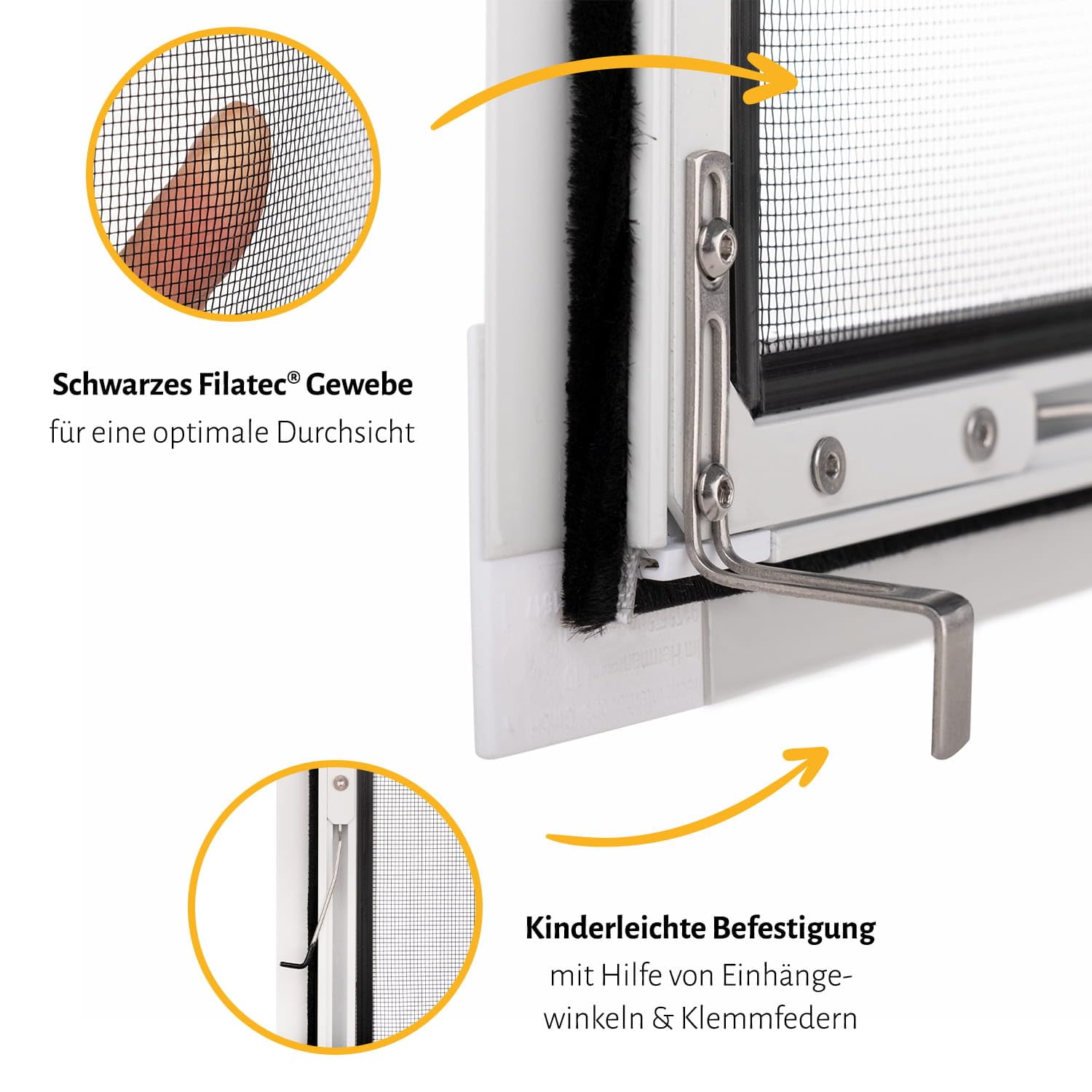 empasa Insektenschutz 'FLEX XL' Fliegengitter Fenster flächenbündig flächenversetzt Fenster Selbstbausatz in XL, individuell kürzbar, Größe:130 x 220 cm, Farbe:anthrazit