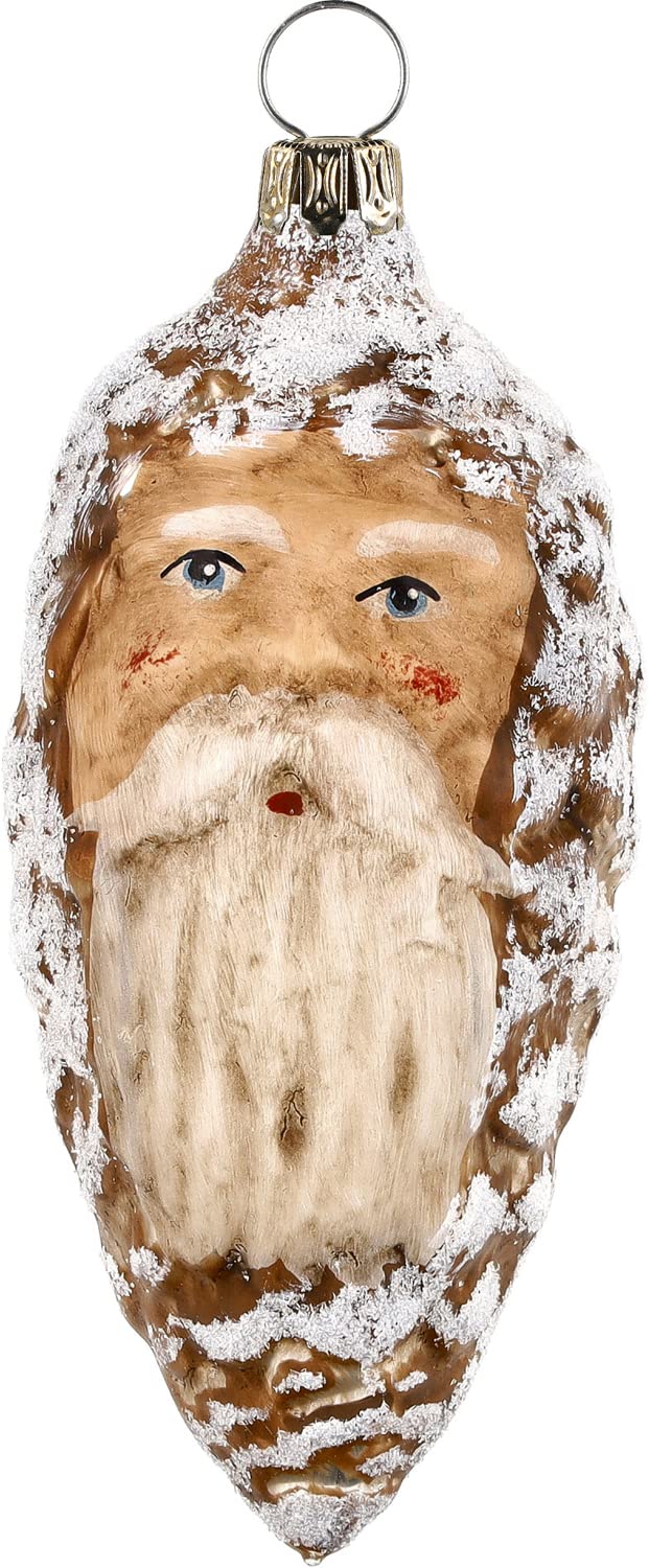 Glass Ornament Brown Pinecone