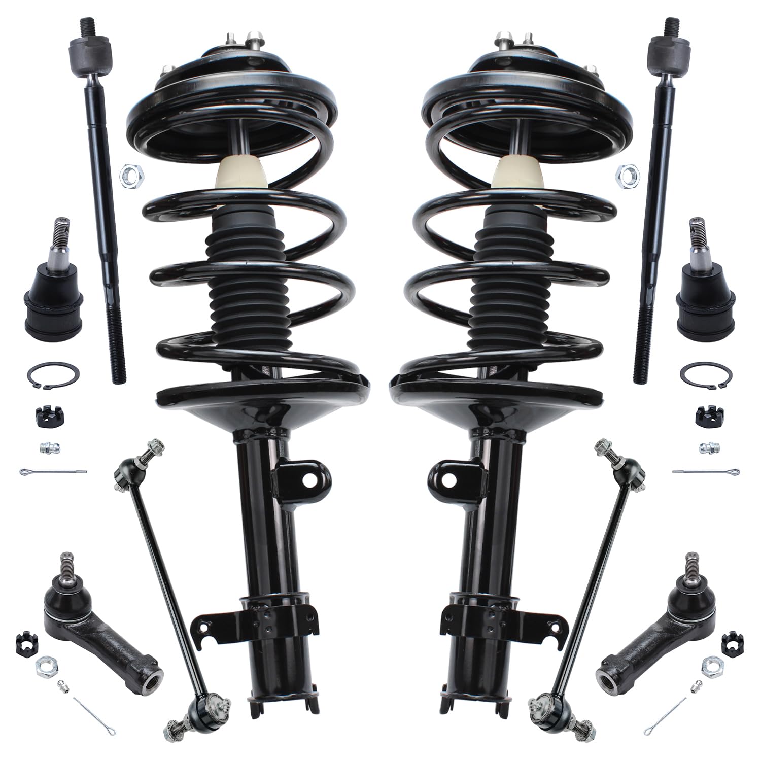 Detroit Axle - 10pc Front Suspension Kit for 1999 2000 2001 Honda Odyssey