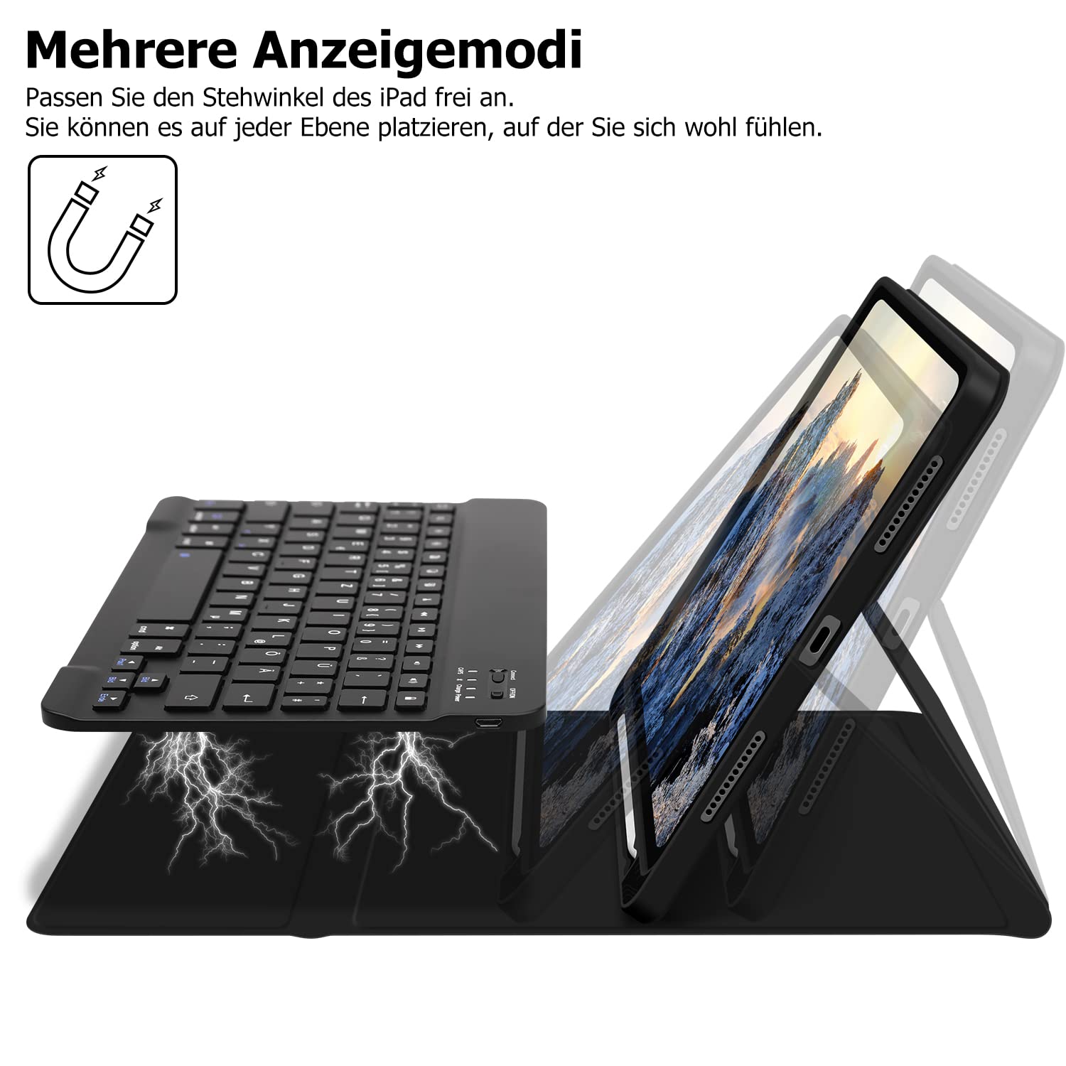 GOOJODOQ Keyboard Case for iPad & Air 6th M2 11 Inch 2024 / 5th