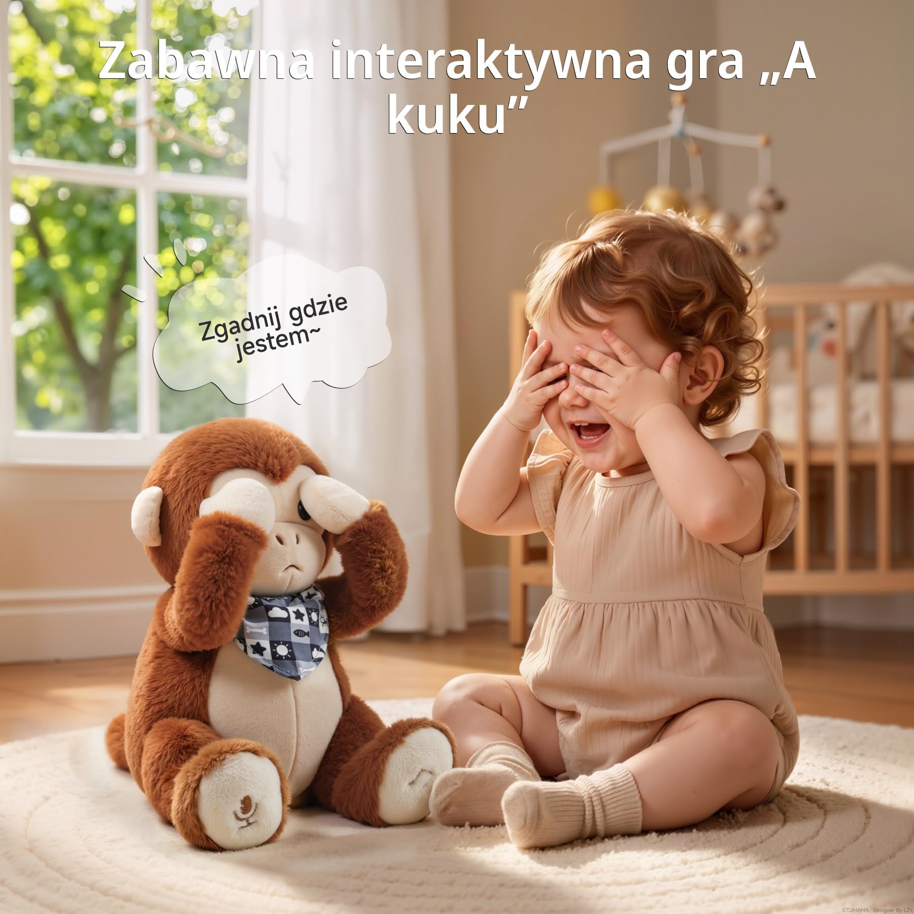 Interaktywna Pluszowa Małpka z Muzyką i Funkcją Głosu