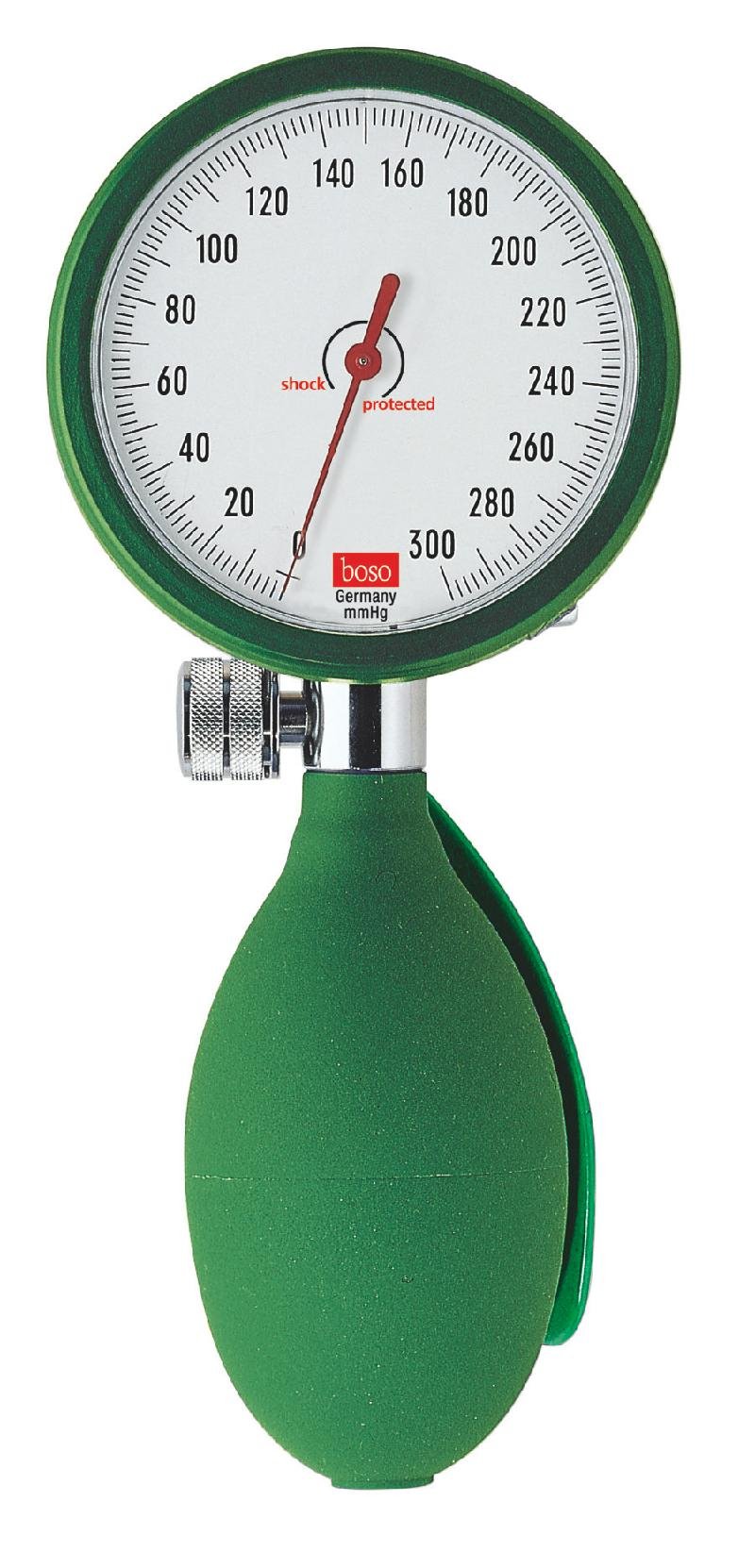 Boso DBCLIN01_V - Tensiómetro Clinicus I, brazalete de velcro para adulto, 60 mm de diámetro, color verde