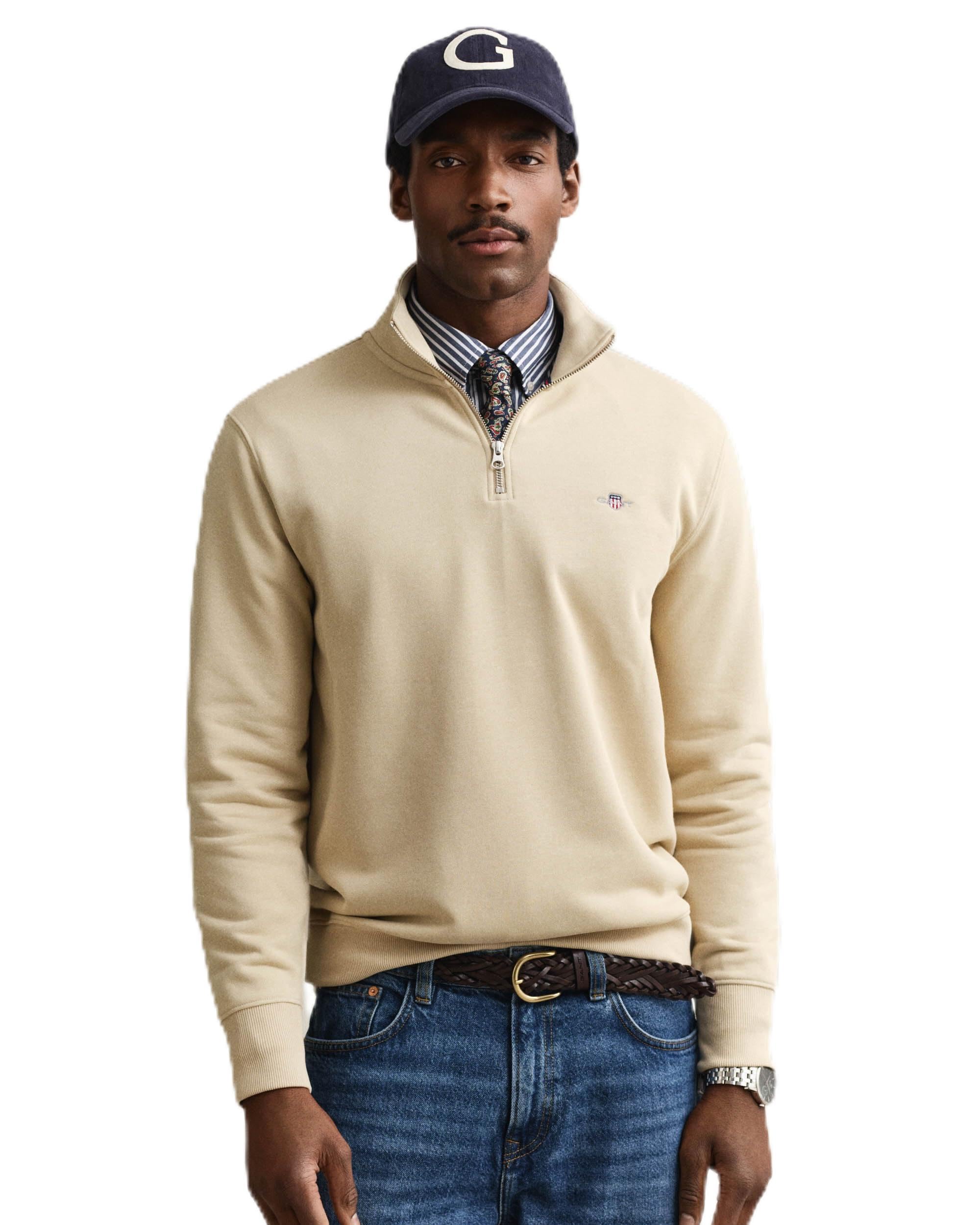 GANT REG Shield Half Zip Sweat