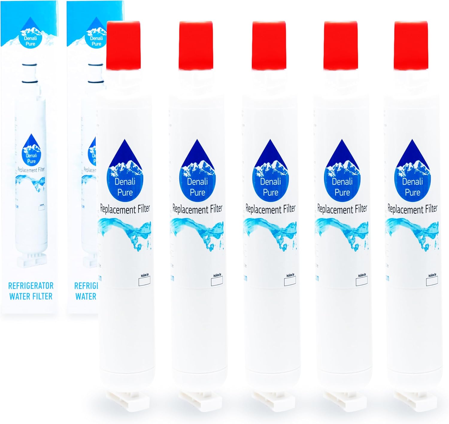 5-Pack Replacement for KitchenAid KTLA22EMSS01 Refrigerator Water Filter - Compatible with KitchenAid 4396701 Fridge Water Filter Cartridge