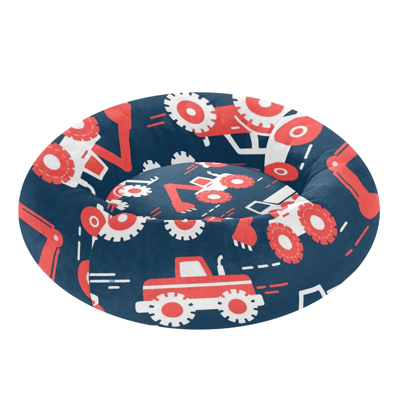 Lit apaisant chien chat petite taille S panier bleu rouge