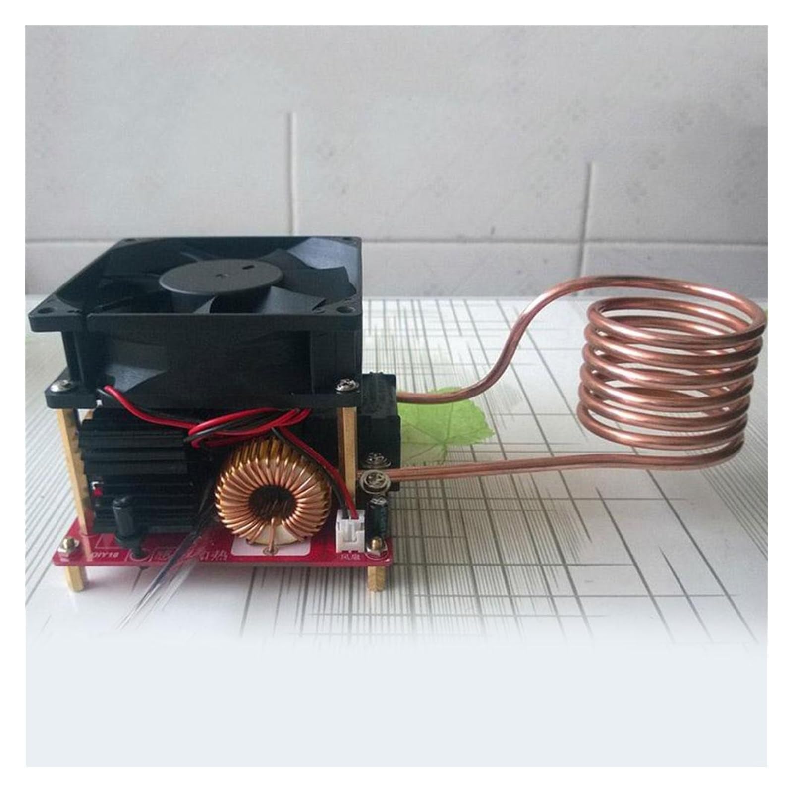 Induction Heater, 20A ZVS Induction Heater Panel Flyback Driver Cooker DC 24-36V Mini Induction Heater Hotplate Flyback DIY Ignition Coil Heater,Heater A