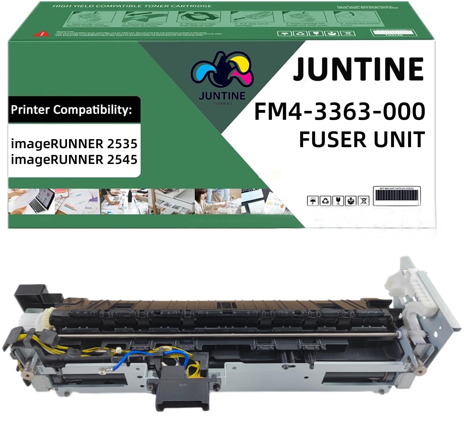 JUNTINE FM4-3363-000 Fuser Unit Original Refurbished Replacement for Canon FM4-3363-000 Fuser Unit Compatible with Canon imageRUNNER 2535 2545 Printers(110V- 200K)