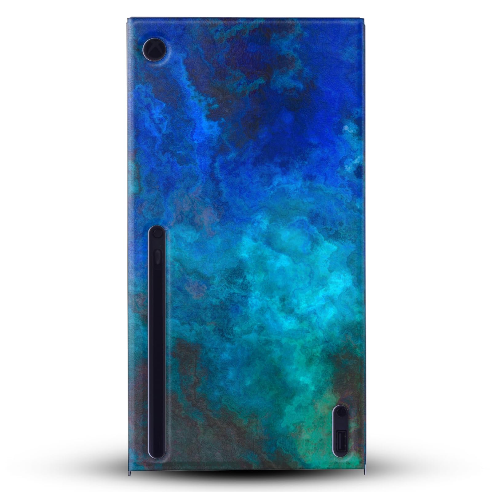 Head Case Designs Sous Licence Officielle LebensArt Malachit bleu Mix Art Enveloppement De Console De Jeu Et Skins Pour Manette De Jeu Ensemble compatible avec Xbox Series X