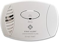 First Alert CO600 Plug-In Carbon Monoxide Detector - Accurate Electrochemical Sensor, 85dB Alarm, 7-Year Warranty