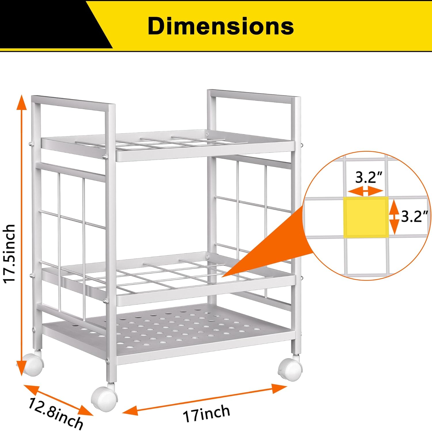 Wrapping Paper Organizer Storage, Wrapping Paper Storage with Wheels, Used for Storing Blueprint/Carpet/Map/Poster, 20 Slots, 2 Brakes, Silent Wheel for Home, Office, School(Black)