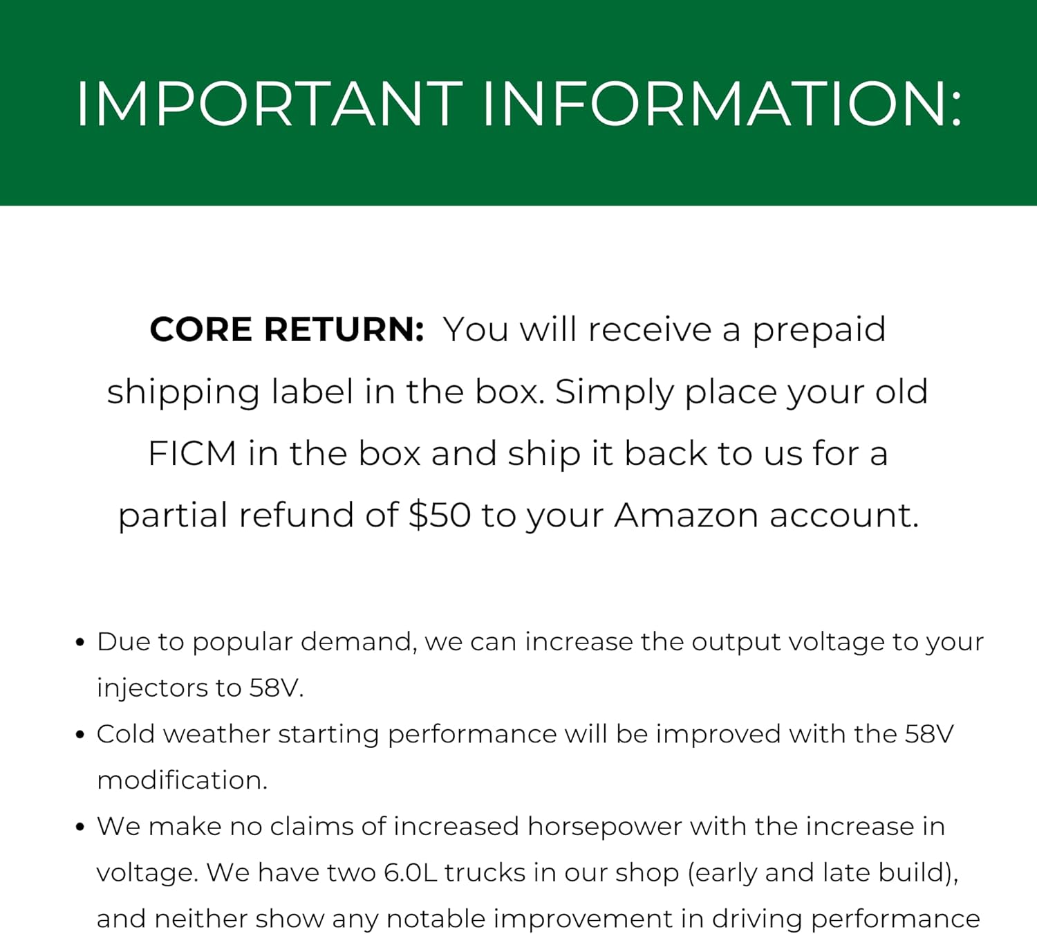 Programmed FICM for 6.0 Powerstroke FICM Compatible With 2003 2004 2005 2006 2007 2008 2009 Compatible With Ford F250 F350 F450 F550 - Fuel Injection Control Module for 6.0