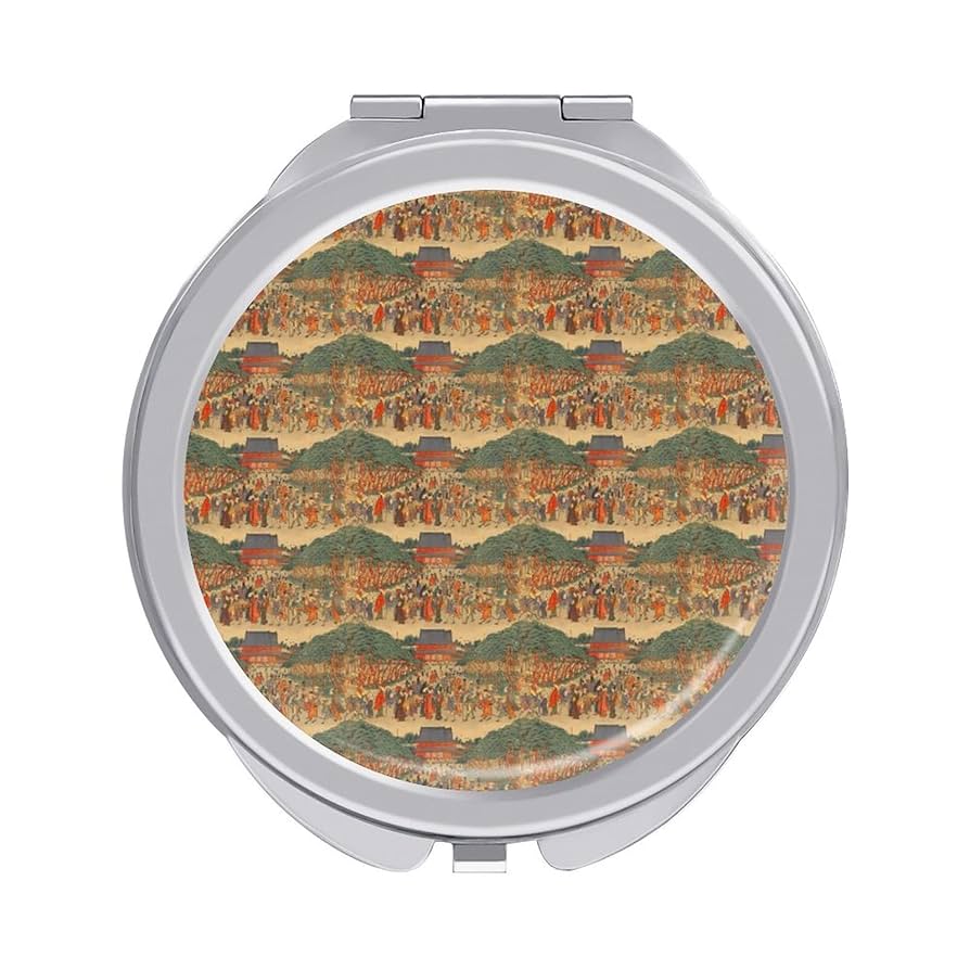 昭和レトロ　ヴィンテージ　コンパクト　ミラー　化粧鏡　ライター型香水スプレー 昭和レトロ ヴィンテージ コンパクト ミラー 化粧鏡 ライター型