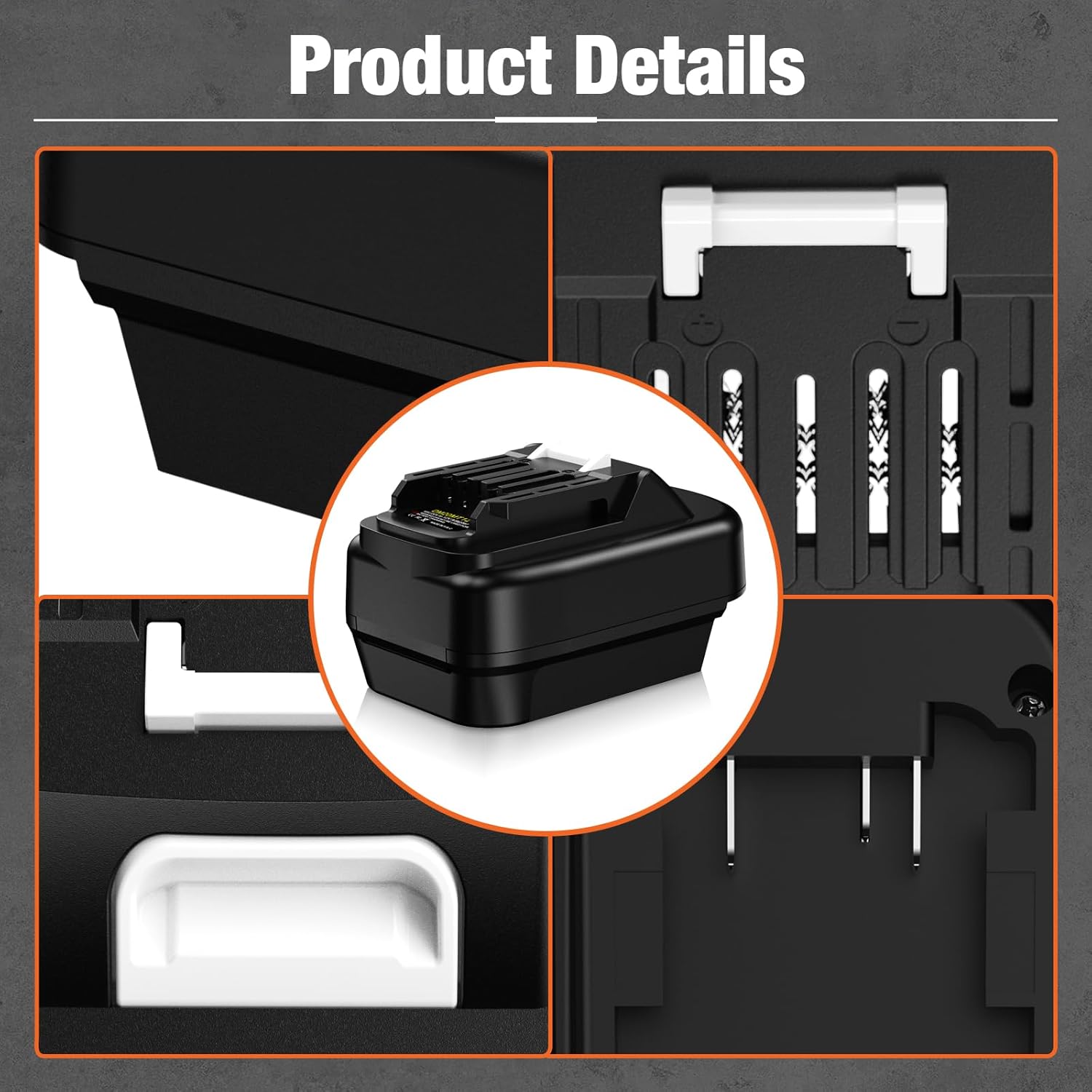 Battery Adapter for Makita 12V Cordless Tools, Convert for DeWALT 20V MAX & for Milwaukee M18 18V Battery to for Makita 12V CXT Power Tool Converter
