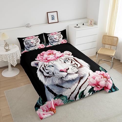 Miniatura 9 de Juego de edredón de bandera estadounidense tamaño individual para niños y adolescentes, color verde militar, siluetas de soldado, ropa de cama para