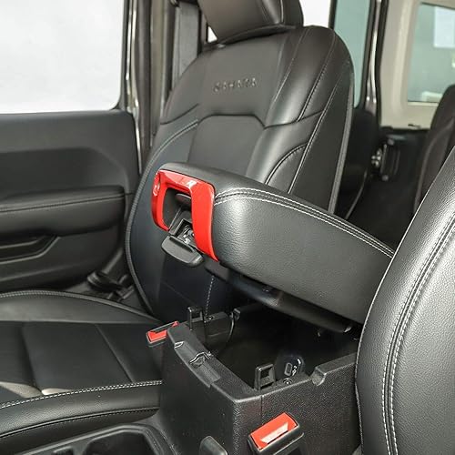 Miniatura 5 de Voodonal para JL 4WD, pomo de palanca de cambios, bisel delantero, portavasos delantero, reposabrazos central, interruptor de bloqueo de agujero,