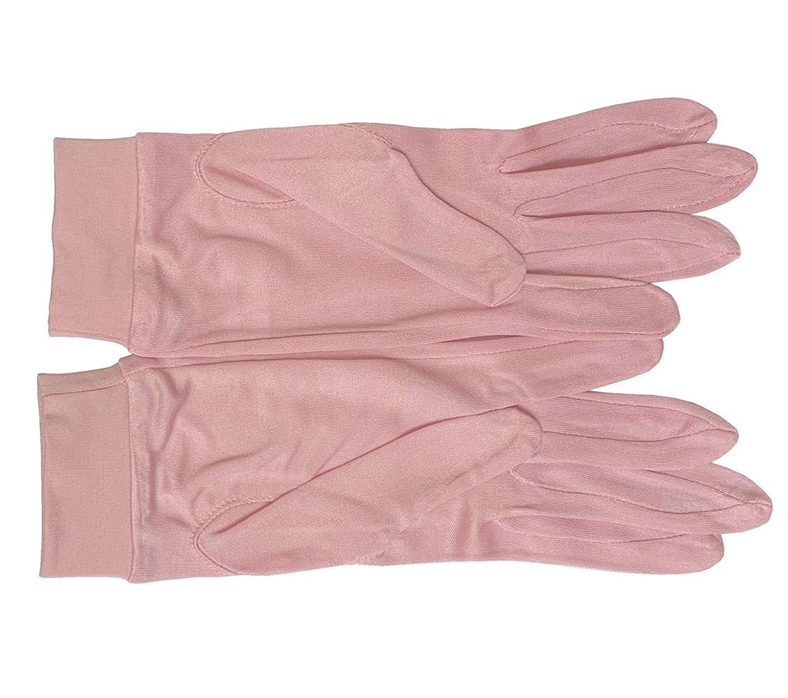 Lsharon Unisex Pink 100% Mulberry Silk Thermal Liner Gloves (Medium, )