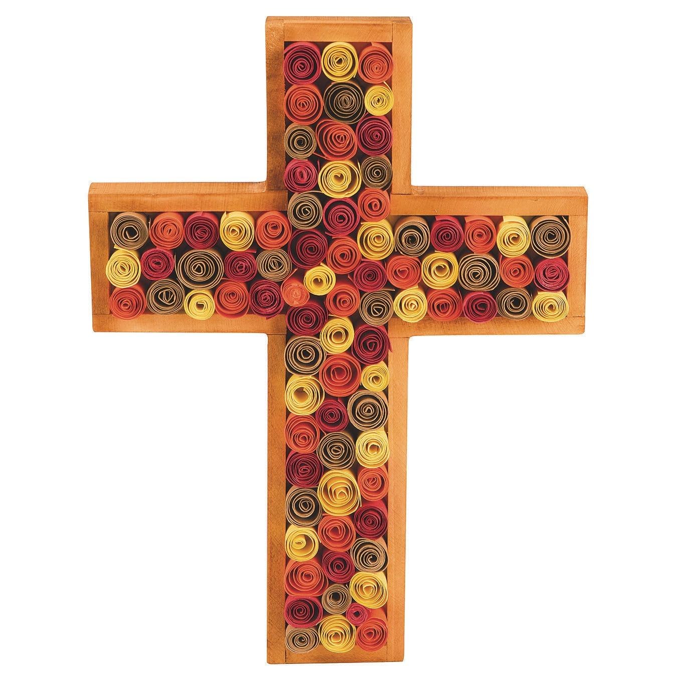 Unfinished Wooden Cross Tile Trivet (Pack of 6)
