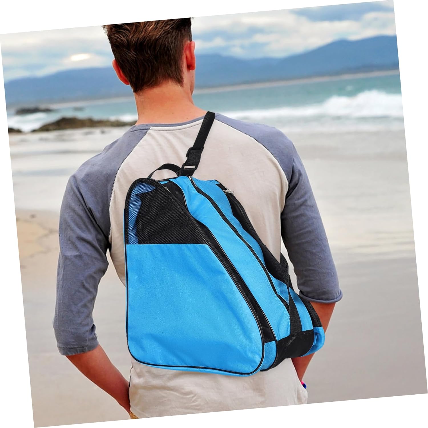 KICHOUSE Ice Skate Bags Roller Skates Storage Bag Roller Backpack Stylish Versatile Design