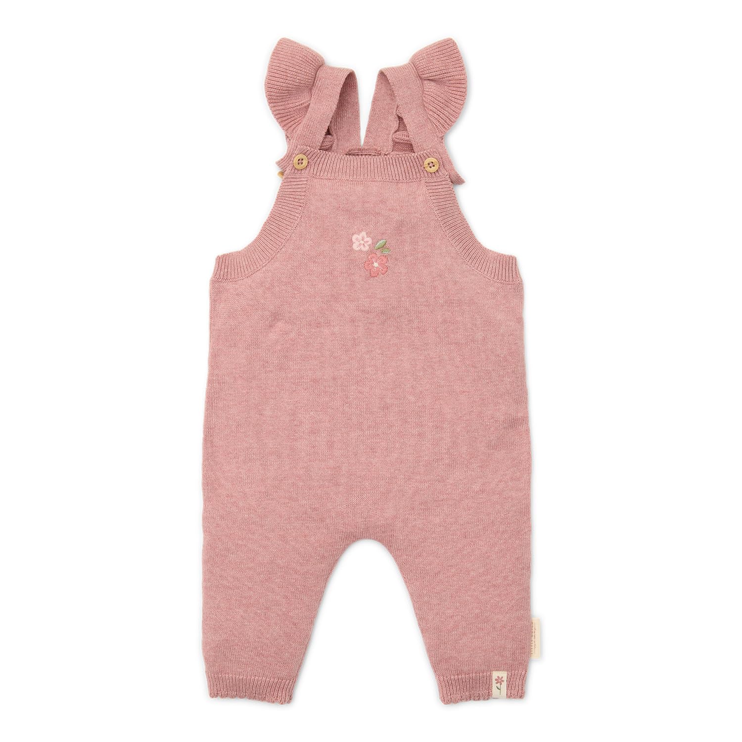 Little Dutch CL25224017 Latzhose gestrickt Fairy Pink - Fairy Garden (Gr. 74)