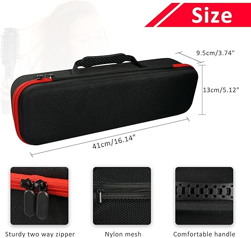 Miniatura 10 de LVKAYCE Estuche rígido de transporte para cepillo secador de pelo Revlon Original 1.0Plus 2.0, bolsa de almacenamiento de viaje portátil compatible