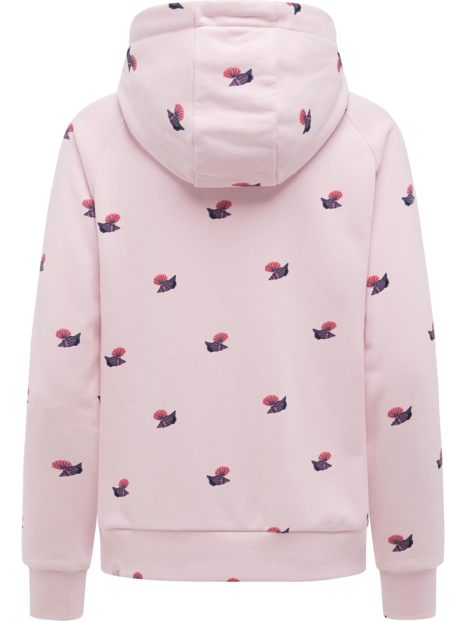 Ragwear Damska luźna bluza treningowa kurtka sportowa z kapturem i nadrukiem muszli Fllawia Shells Marshmallow rozm. S