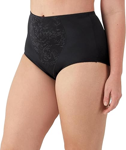 Miniatura 9 de Bali Calzoncillos moldeadores de malla jacquard para mujer paquete de 2 fajas NegroNegro XXL
