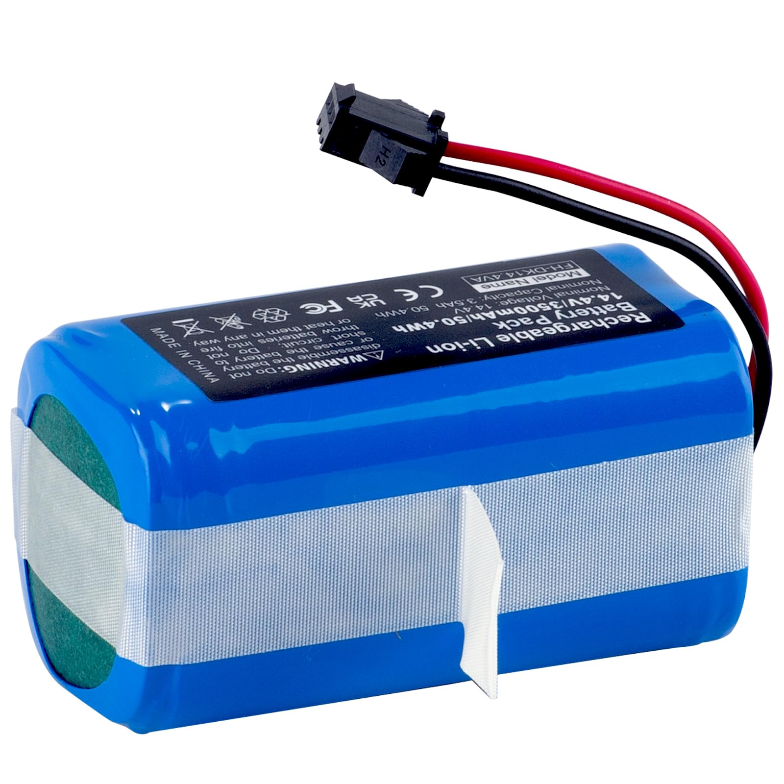 Batteria Sostitutiva 14.4V 3500mAh per Robot Aspirapolvere, Compatibile con Eufy RoboVac, Conga, Deebot, Proscenic, Lefant, Ultenic, Bagotte, Shark Ion, Ricambio Facile con Prestazioni Stabili