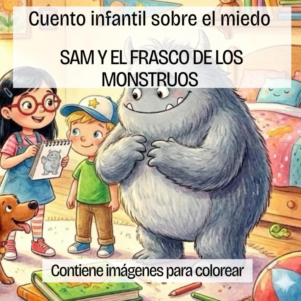 Cuento infantil sobre el miedo: Sam y el frasco de los Monstruos
