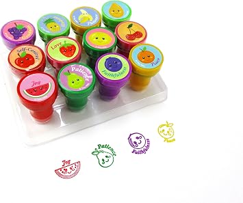 TINYMILLS 12 Pcs Fruit of the Spirit Stamp Kit
