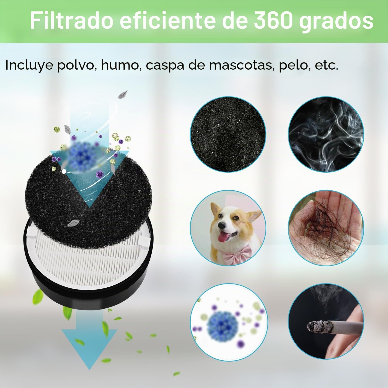 Paquete de 3 filtros de repuesto LV-H132 compatibles con el purificador de aire LEVOIT LV-H132 LV-H132-RF, H13 True HEPA, filtro de carbón activado, repuesto de la pieza LV-H132-RF