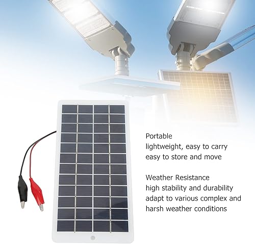Miniatura 4 de Panel solar de silicona panel solar policristalino de silicona de 5 W 12 V de alta eficiencia ahorro de energía cargador de batería solar para