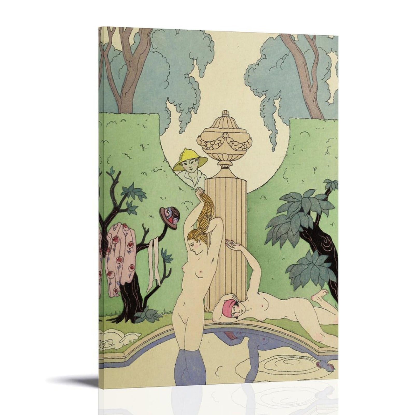 George Barbier Toile Art Déco | Sublimer un Mur Vide Cadre 40x60cm - 8